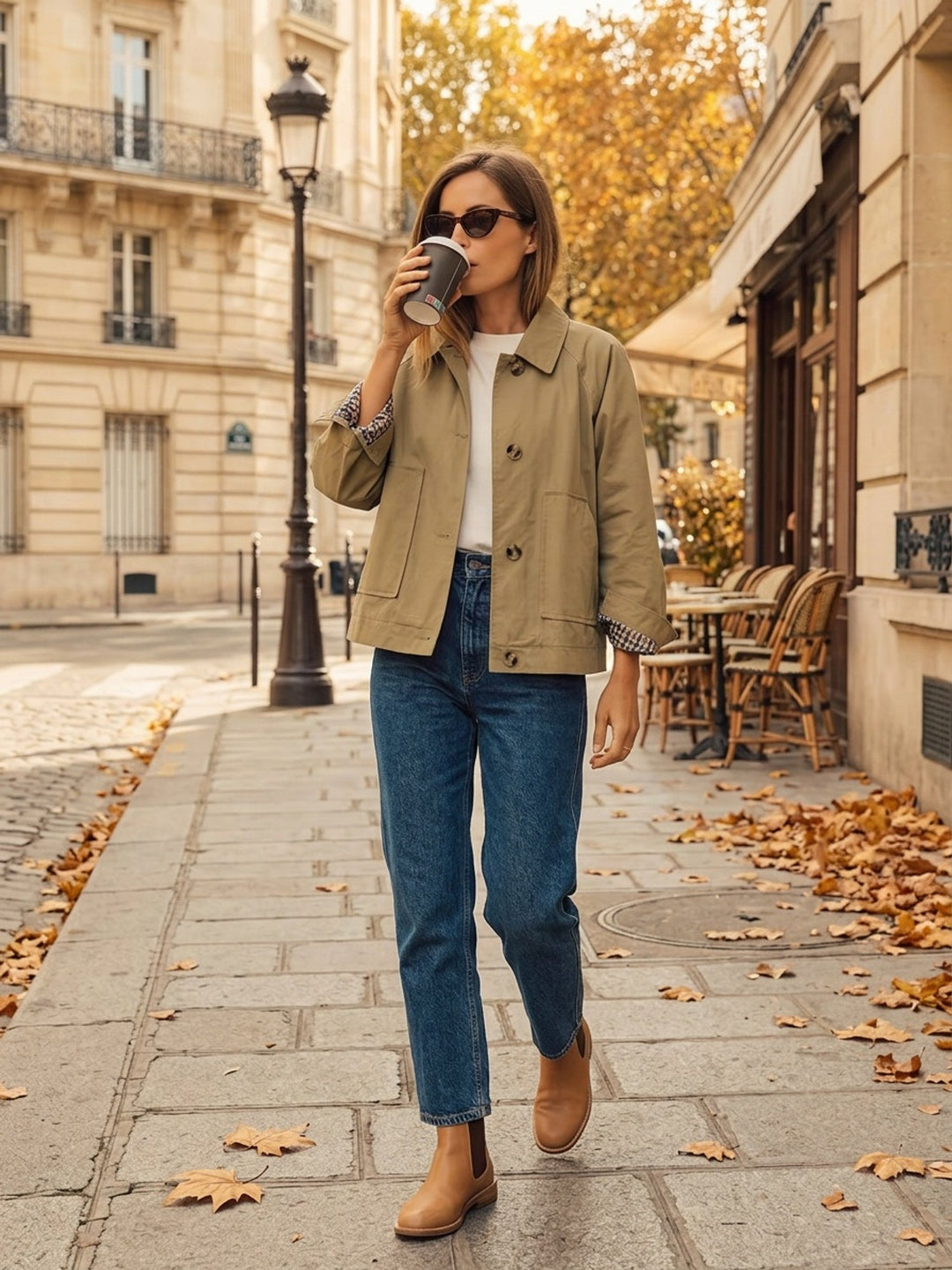 Guiselle - Veste Classique À Col Et Fermeture À Boutons Sur Le Devant