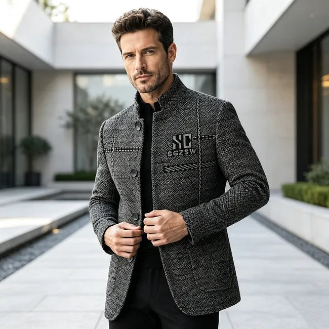 Jallen - Veste en Maille Texturée Avec Poches