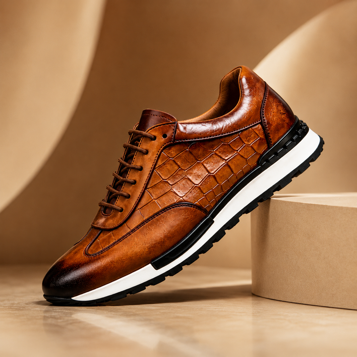 Hubert - Baskets en Cuir à Lacets