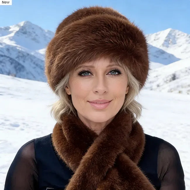 Eugénie - Ensemble Bonnet d'Hiver Douillet et écharpe Assortie
