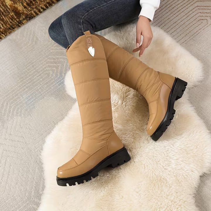 Menna - Bottes D'hiver Montant Jusqu'aux Genoux Avec Semelle Antidérapante