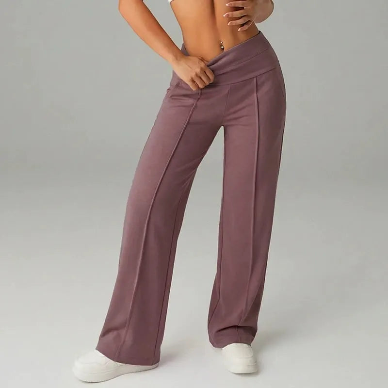Alimatou - Pantalon Droit À Jambes Larges