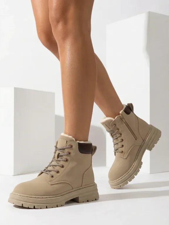 Alosia - Bottines à Lacets et Semelles épaisses