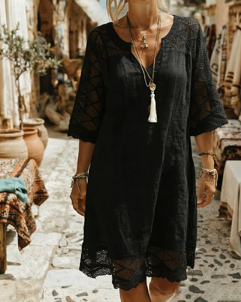Kilina - Robe En Dentelle à Col En V
