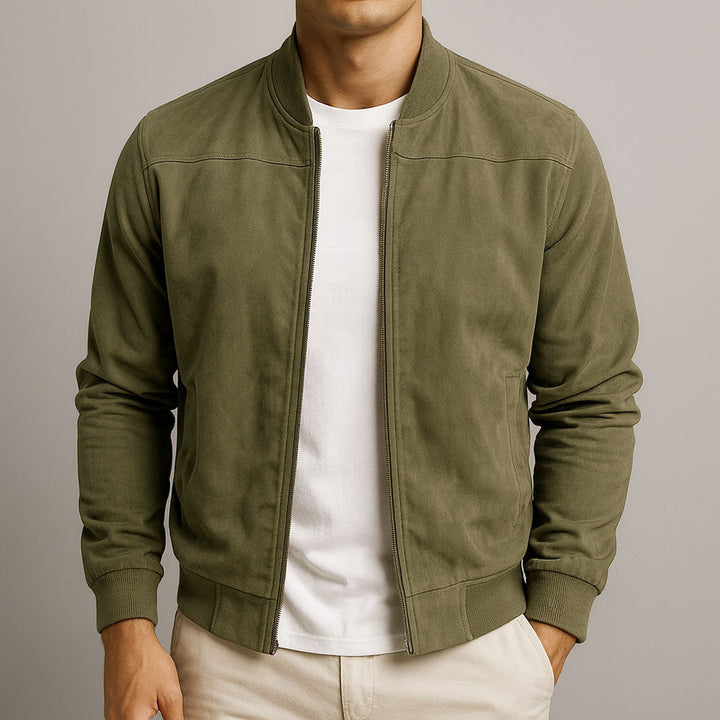 Laamin - Classique Daim Bomber Veste