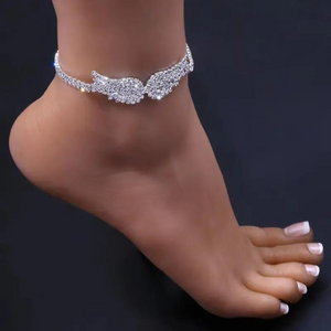 Birina - Bracelet De Cheville « Ailes D'ange » Réglable