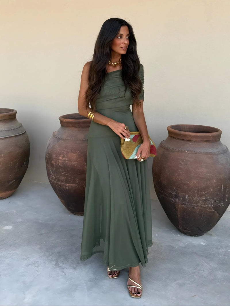Dainia - Robe Longue Asymétrique en Maille