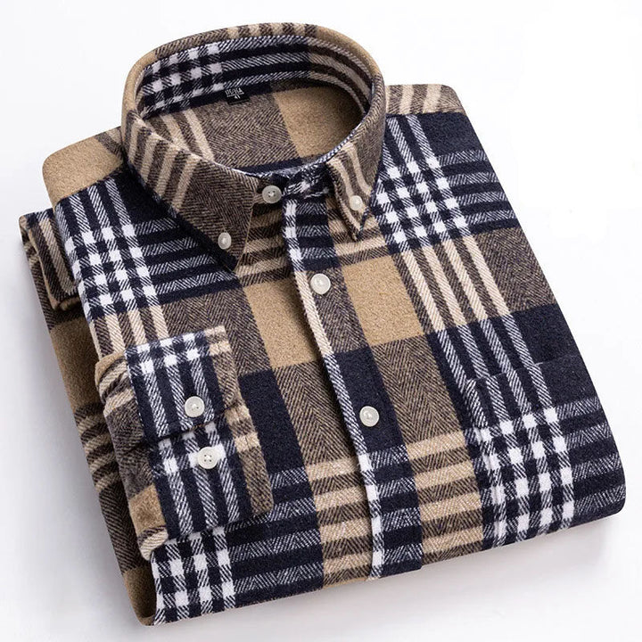 Joman - Chemise À Carreaux À Manches Longues Et Boutons
