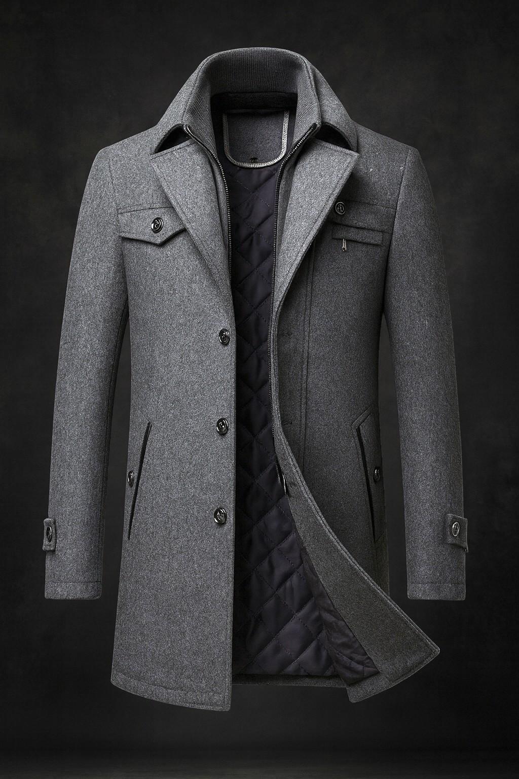 Edoardo - Manteau en Laine à Boutons
