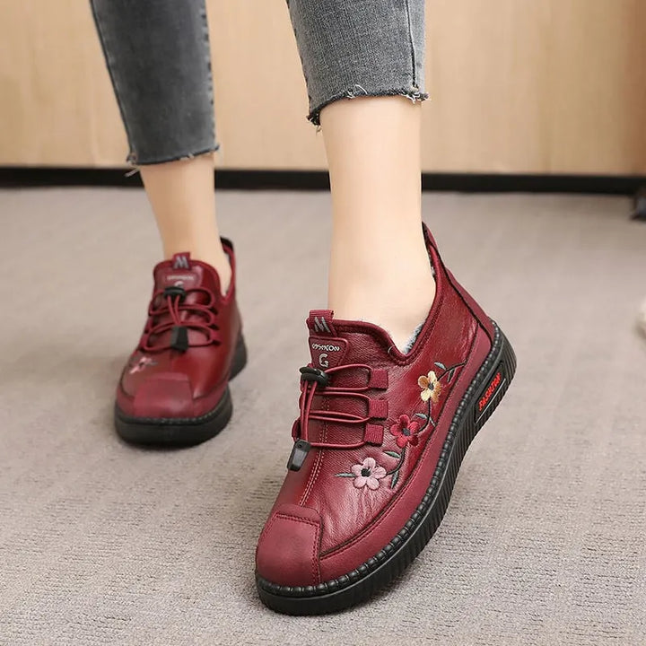 Yolina - Chaussures en Cuir À Lacets