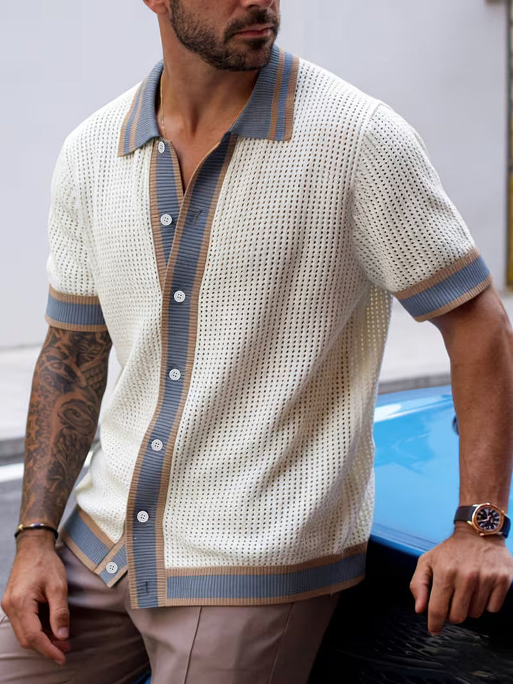 Walt - Chemise En Maille à Col à Revers