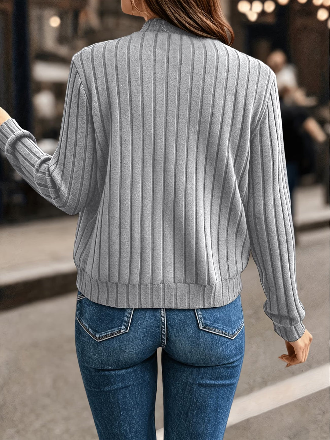 Nalia - Veste en Maille À Manche Unique