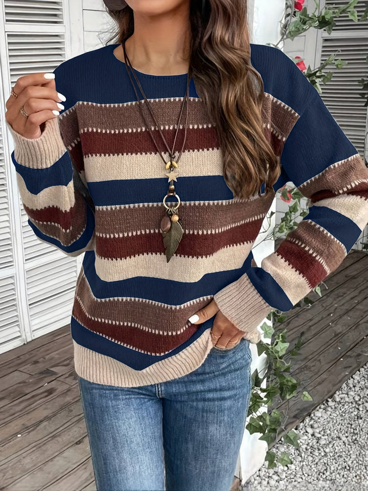 Fadina - Pull en Maille À Manches Longues