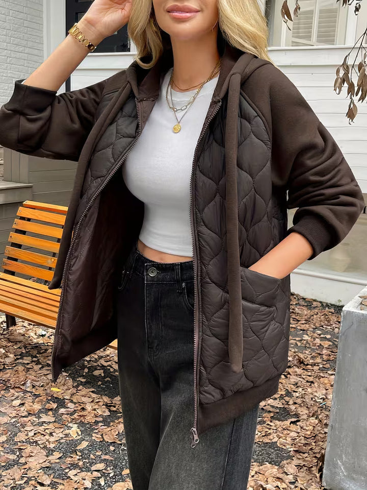 Adriyan - Veste à Manches Longues Avec Empiècements Matelassés