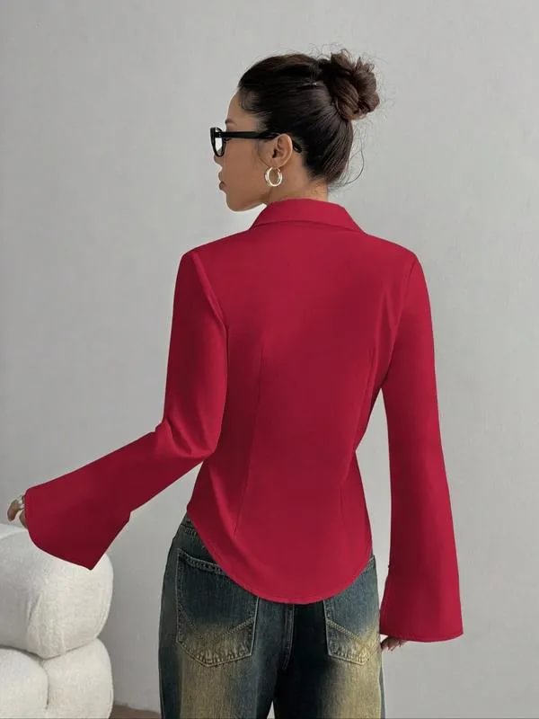 Ellera - Chemise Décontractée À Manches Longues Et Coupe Ajustée
