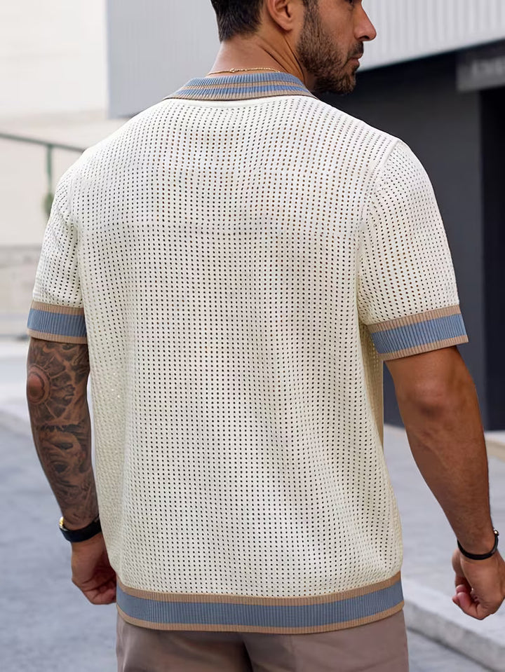 Walt - Chemise En Maille à Col à Revers