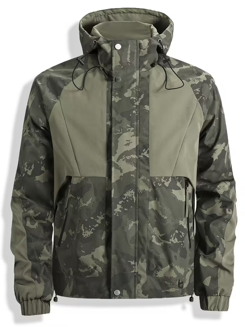 Brekks - Veste Coupe-Vent À Capuche Motif Camouflage