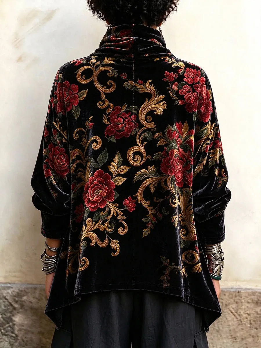 Analisa - Haut À Imprimé Floral Vintage