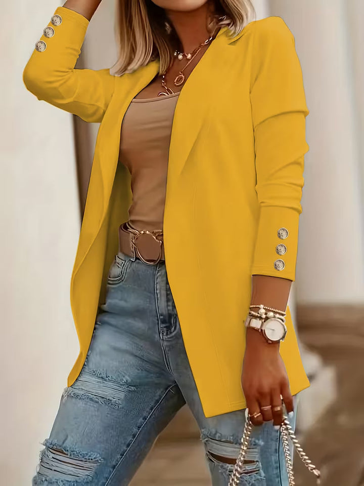 Nikia - Blazer À Manches Longues Et Boutons Décoratifs