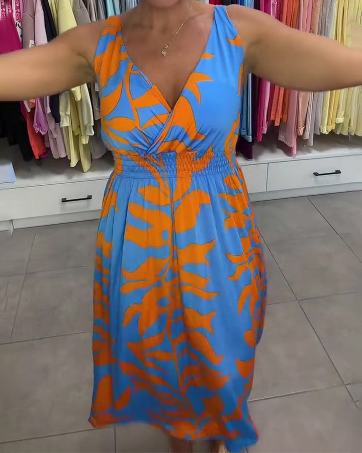 Kealia - Robe À Imprimé Floral Avec Taille Smockée