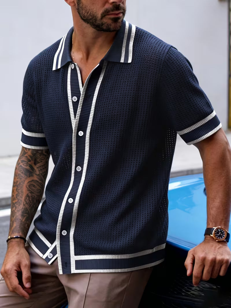 Walt - Chemise En Maille à Col à Revers