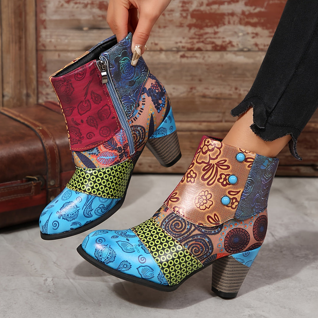 Marylin - Bottines À Talon Épais