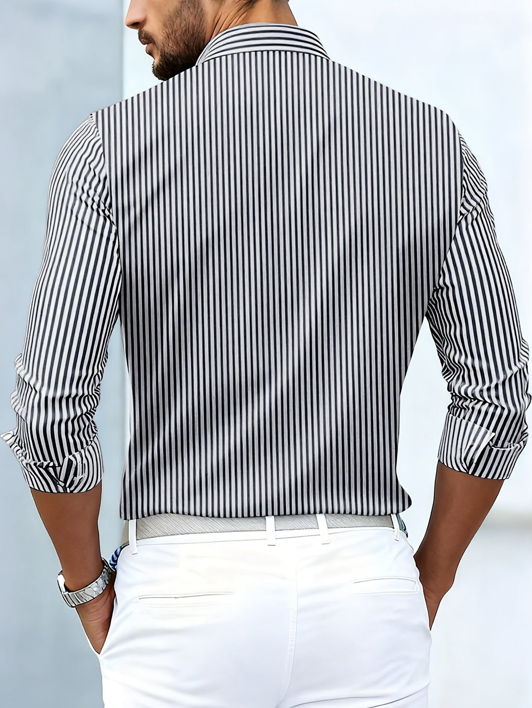 Emmerson - Chemise Vintage À Rayures Et Manches Longues