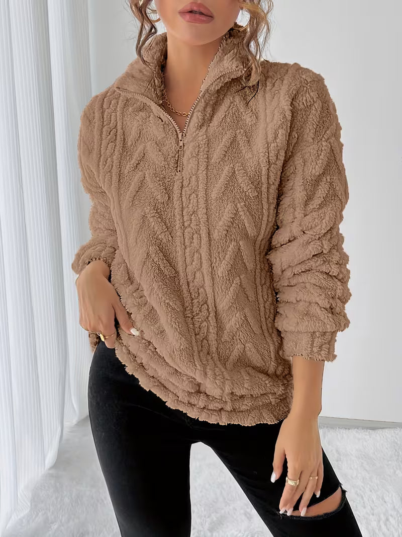 Nessia - Sweat-Chemise Polaire Chaud Et Polyvalent