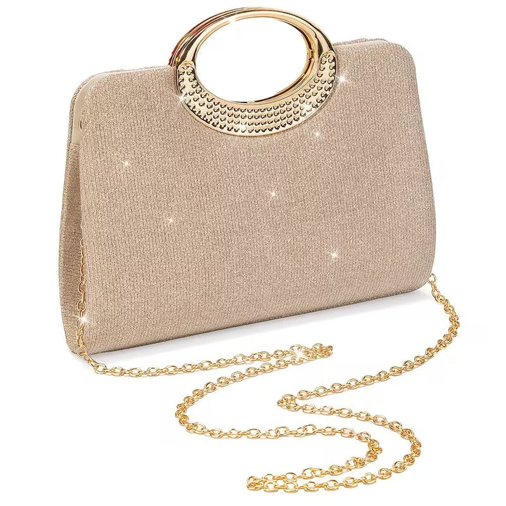 Lizzana - Sac À Main Rond Brillant À Plis