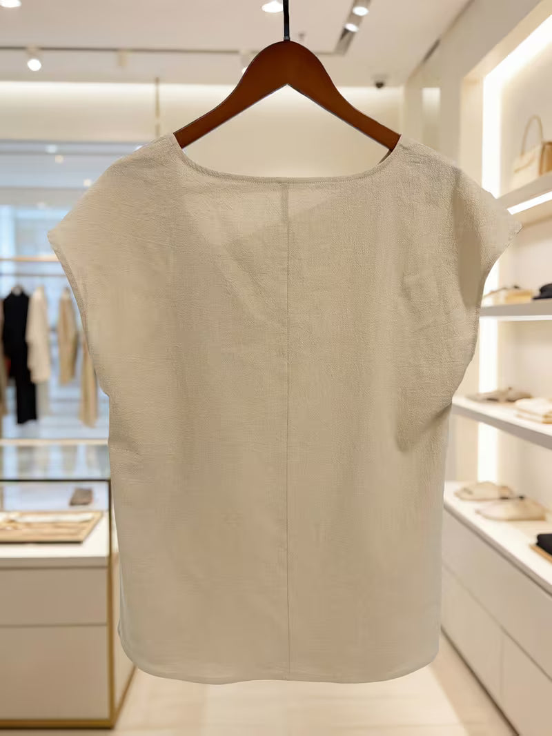 Wiliena - Haut À Manches Courtes Et Col Noué