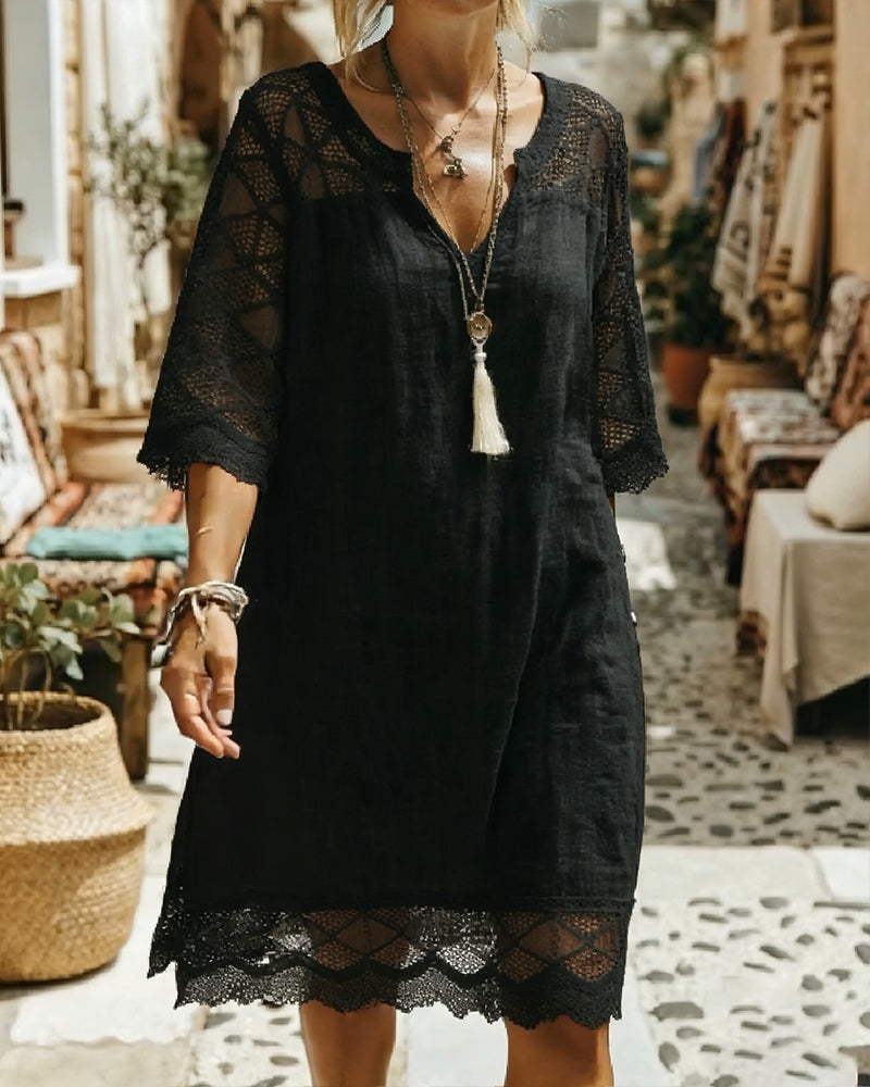 Kilina - Robe En Dentelle à Col En V