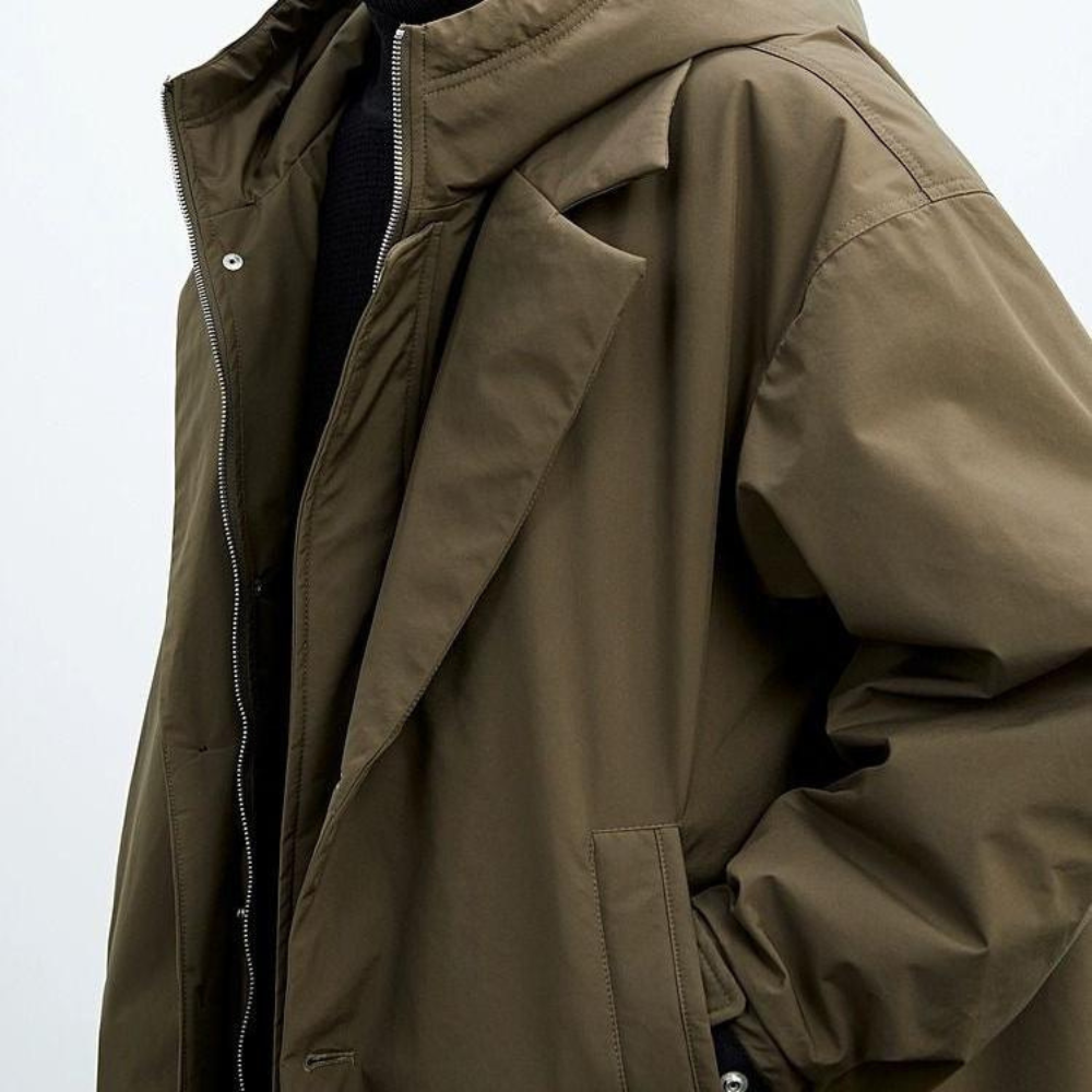 Krimz - Trench-Coat À Capuche Et Col À Revers