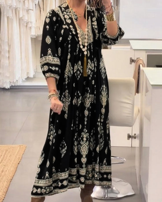 Zonia - Robe Décontractée Imprimée Avec Poches