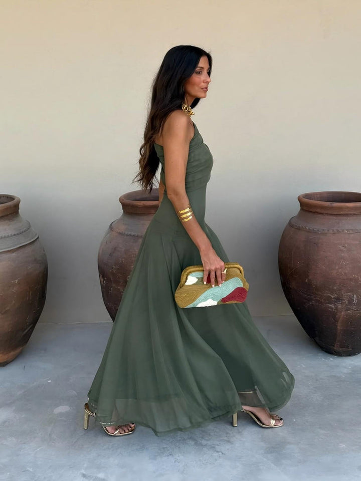 Dainia - Robe Longue Asymétrique en Maille