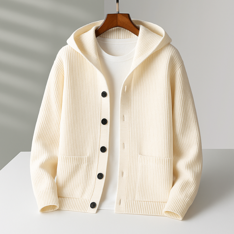 Terressa - Cardigan en Maille Avec Des Boutons
