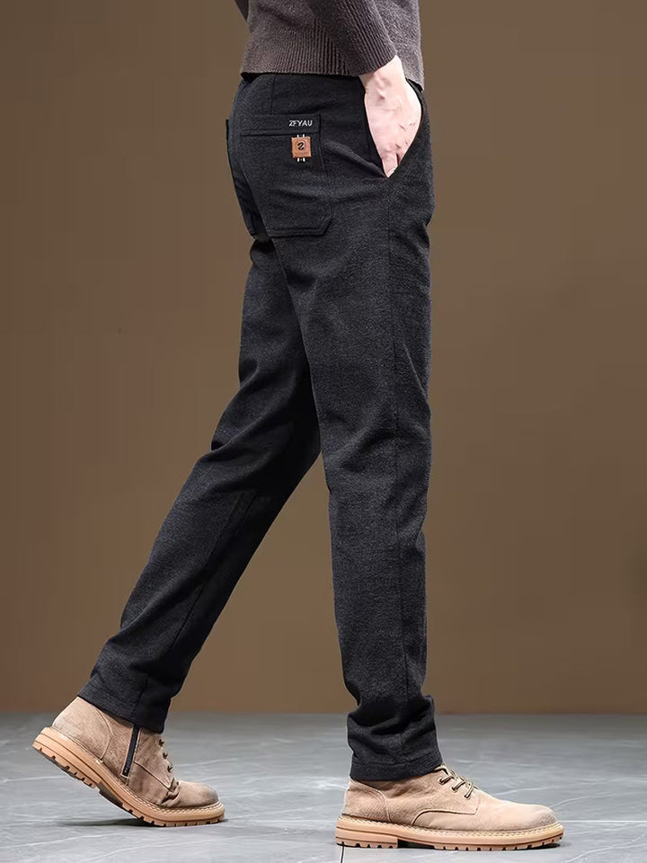 Talcott - Pantalon Décontracté Ajusté à Texture