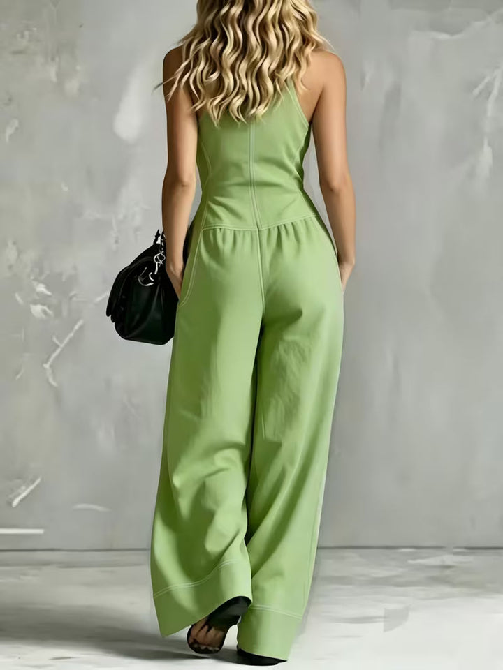 Bryana - Combinaison à Rayures en Patchwork