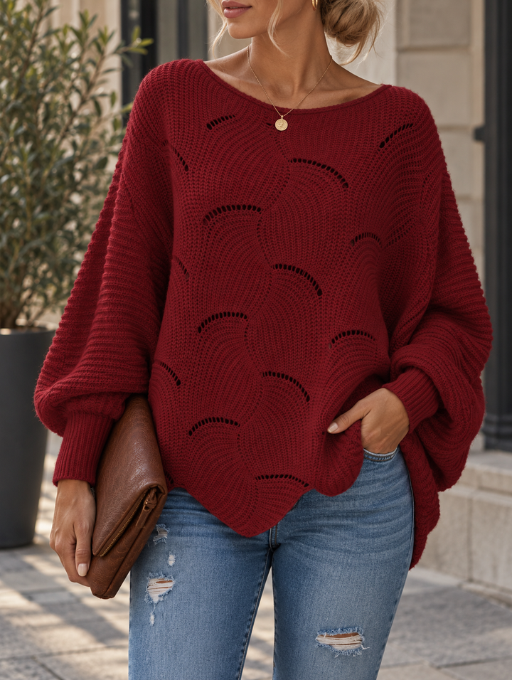 Zeyna - Pull en Maille à Manches Longues