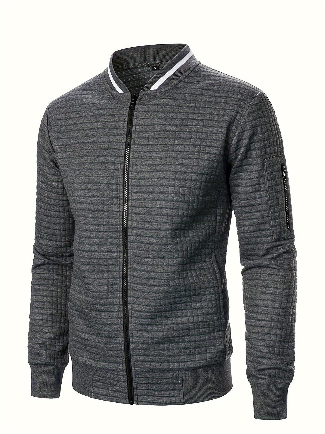 Benjie - Veste Cardigan À Col Montant Et Fermeture Éclair