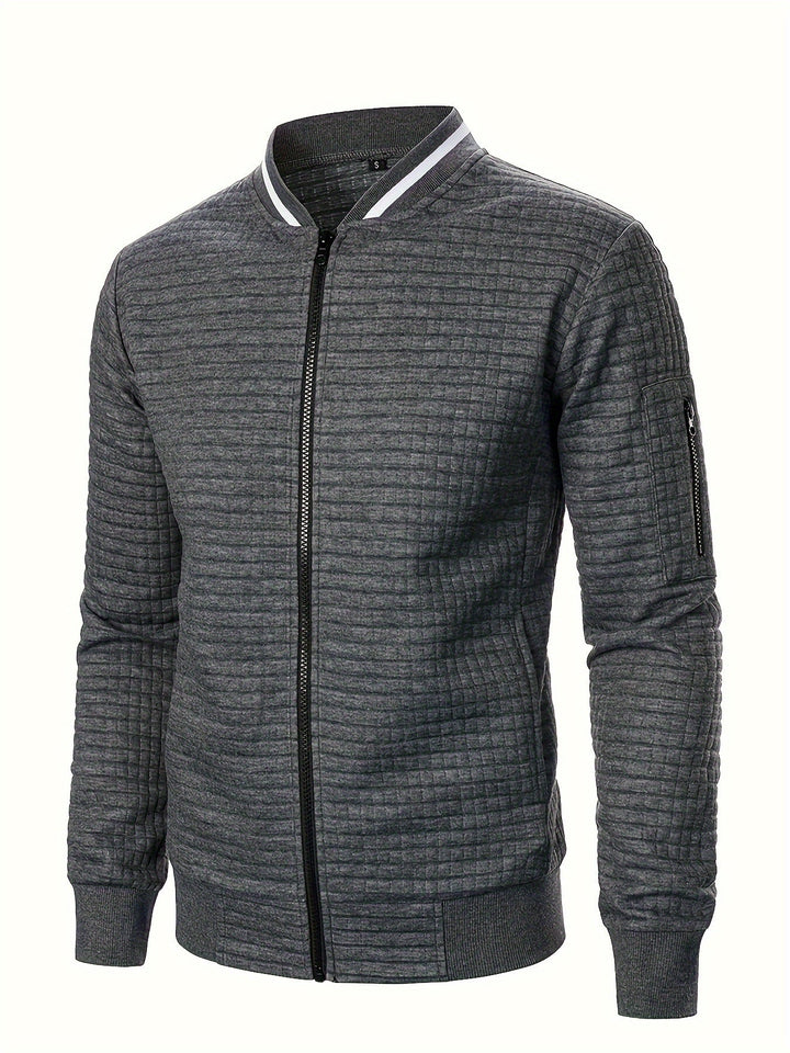 Benjie - Veste Cardigan À Col Montant Et Fermeture Éclair