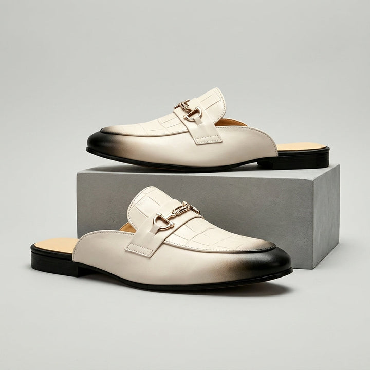 Idris - Chaussures en Cuir Ouvertes À L'arrière