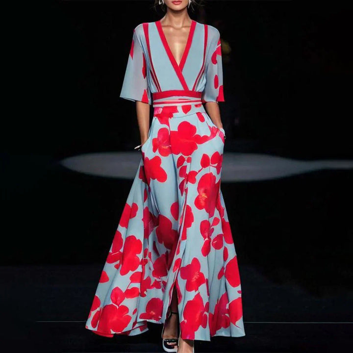 Millie - Robe Élégante À Manches Courtes