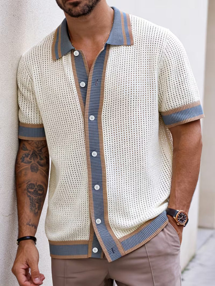 Walt - Chemise En Maille à Col à Revers
