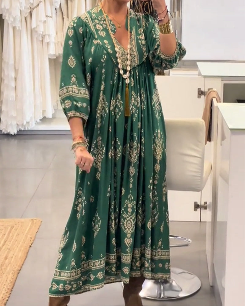 Zonia - Robe Décontractée Imprimée Avec Poches