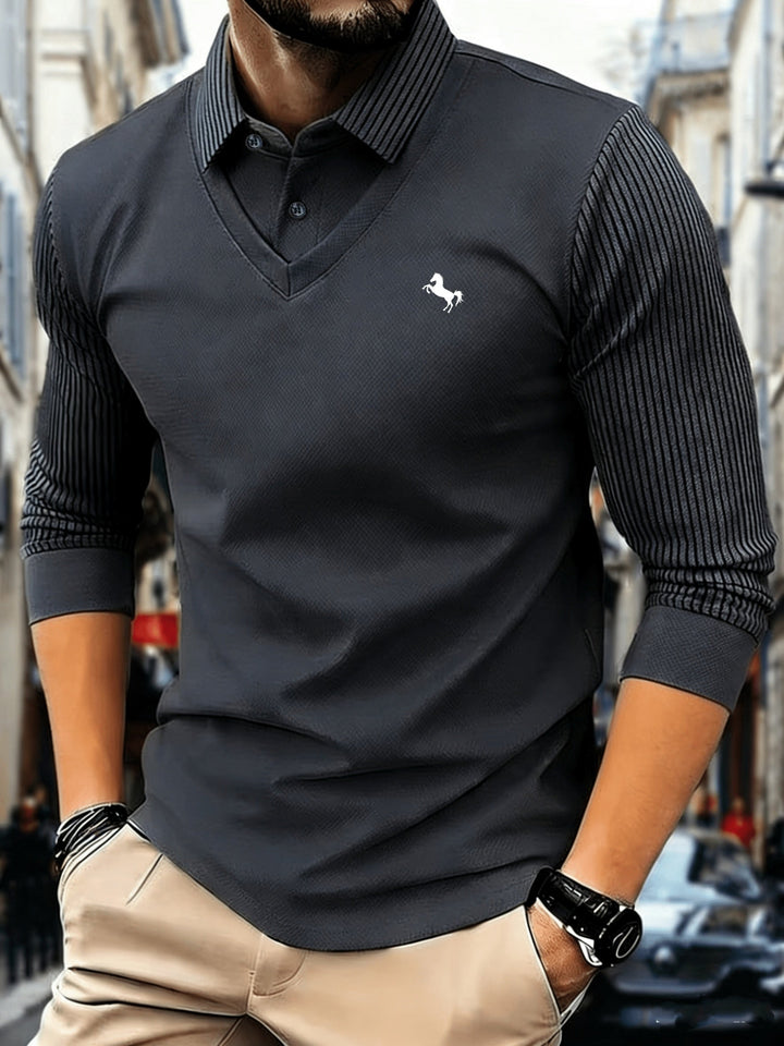 Dechen - Pull Classique en Maille À Col Et Manches Longues
