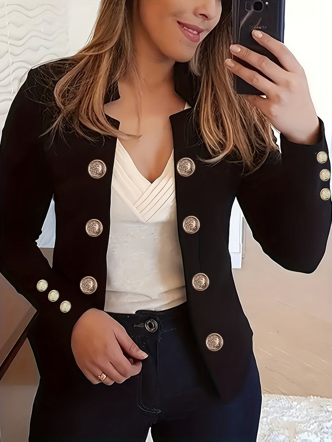 Raakel - Blazer À Manches Longues Et Poignets Avec Double Boutonnage Sur Le Devant
