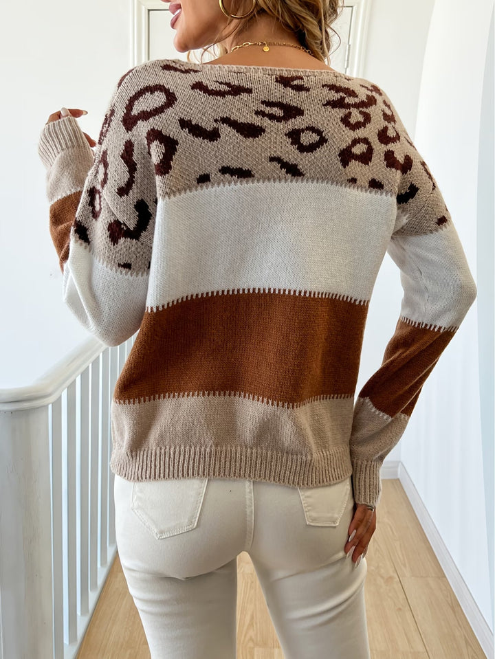 Lona - Pull en Maille À Imprimé Léopard