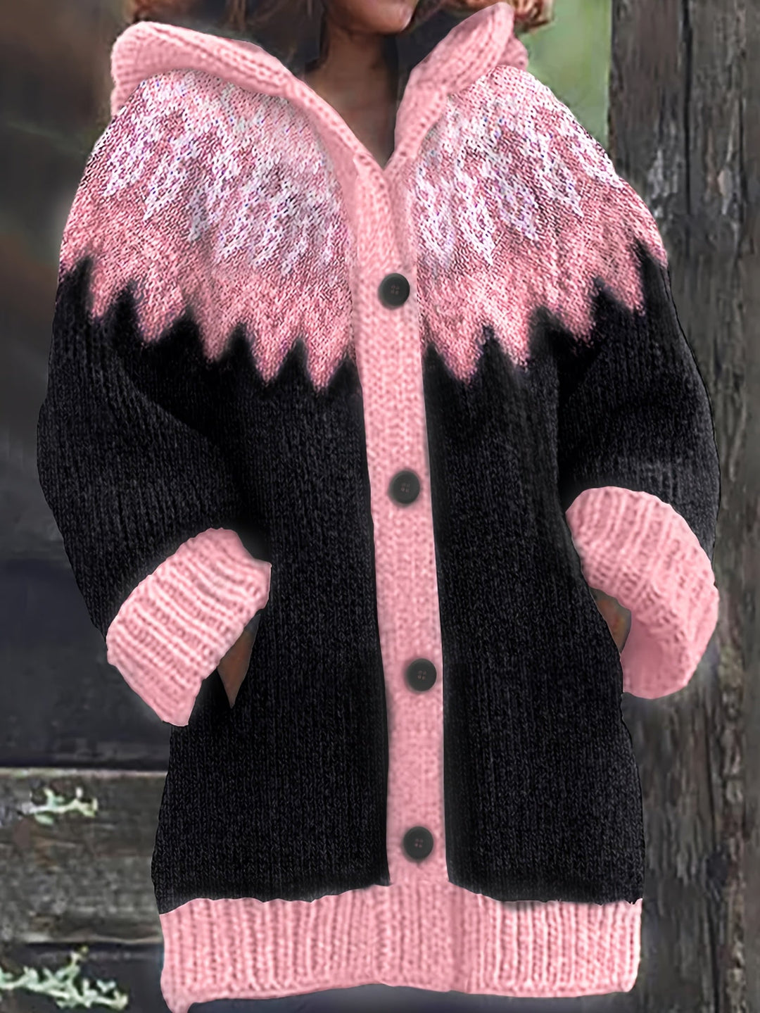 Gulnur - Pull D'hiver Élégant À Capuche Et Manches Longues