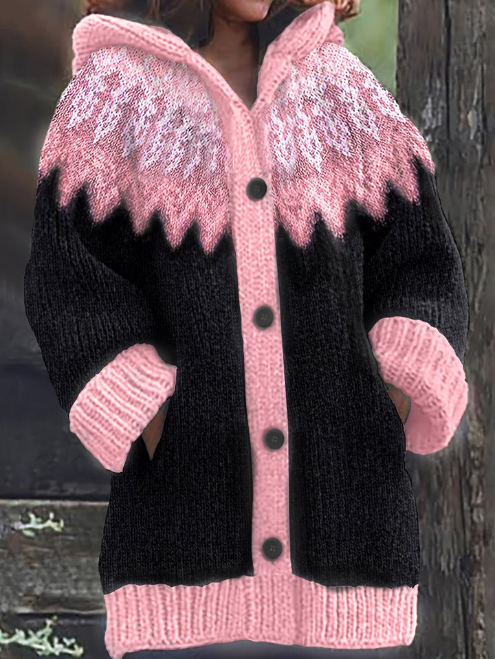 Gulnur - Pull D'hiver Élégant À Capuche Et Manches Longues