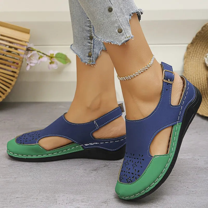 Anesa - Sandales Orthopédiques à Talon Compensé